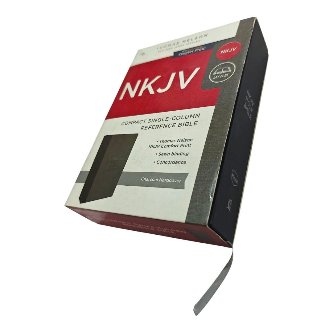 NKJV Compact Single-Column Reference Bible, Comfort Print (72,000+ Cross-References) | Study Bible, Reference Bible | Holy Bible