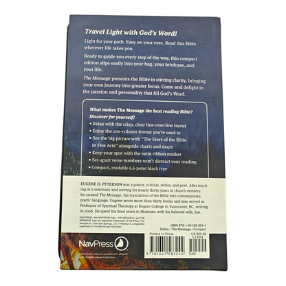 The Message Compact Size Bible, Contemporary Paraphrase | English Bible, Holy Bible
