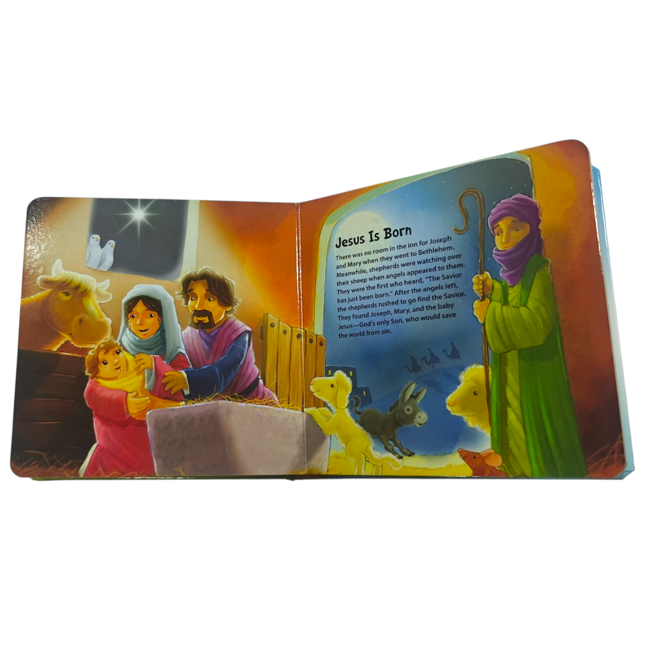 Starter Bible, Baby's First Bible Padded Board Book with Carry Handle (Bible Stories for Toddlers) | Kids Bible, Children's Bible | Holy Bible