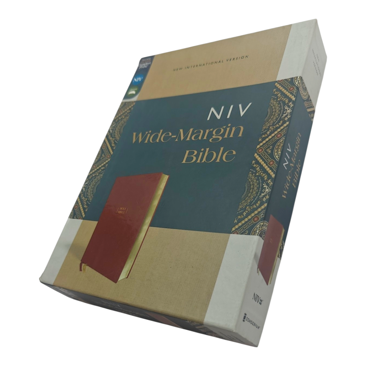 NIV Wide-Margin Bible, Leathersoft, Red Letter, Comfort Print | English Bible, Holy Bible