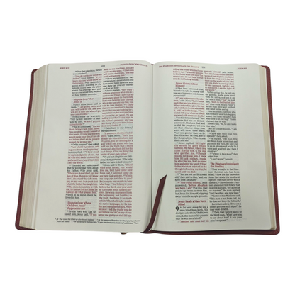 NIV Wide-Margin Bible, Leathersoft, Red Letter, Comfort Print | English Bible, Holy Bible