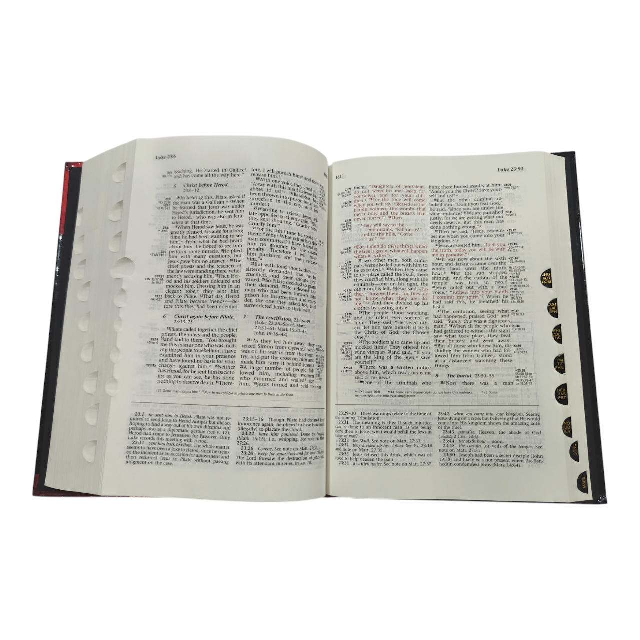 The Ryrie NIV Study Bible, Expanded Edition, 10,000+ Explanatory Notes, Red Letter (Charles C. Ryrie, Moody) | Study Bible, Reference Bible | Holy
