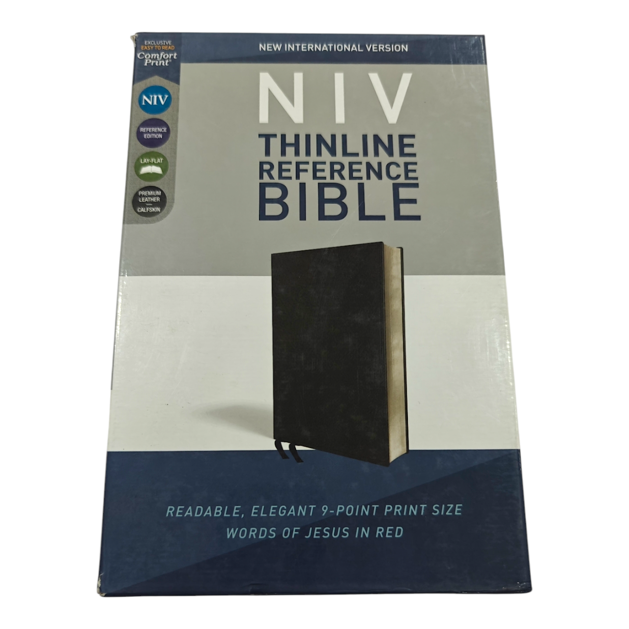 NIV Thinline Reference Bible, Leathersoft, Red Letter, Comfort Print | Study Bible, Reference Bible | Holy Bible