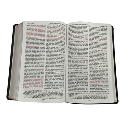 KJV Large Print Personal Size Reference Bible Black LeatherTouch King James Version | Study Bible, Reference Bible | Holy Bible