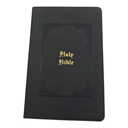 KJV Personal Size Large Print Reference Bible - Vintage Series, Leathersoft, Black, Red Letter, Comfort Print | Study Bible, Reference Bible | Holy