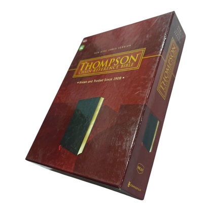 NKJV Thompson Chain-Reference Bible Premium Goatskin Leather Black Premier Collection Comfort Print | Study Bible, Reference Bible | Holy Bible