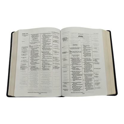 NKJV Thompson Chain-Reference Bible Premium Goatskin Leather Black Premier Collection Comfort Print | Study Bible, Reference Bible | Holy Bible
