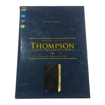 NIV Thompson Chain-Reference Bible - Black European Bonded Leather (New International Version) | Study Bible, Reference Bible | Holy Bible