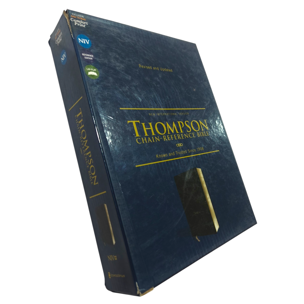 NIV Thompson Chain-Reference Bible - Black European Bonded Leather (New International Version) | Study Bible, Reference Bible | Holy Bible