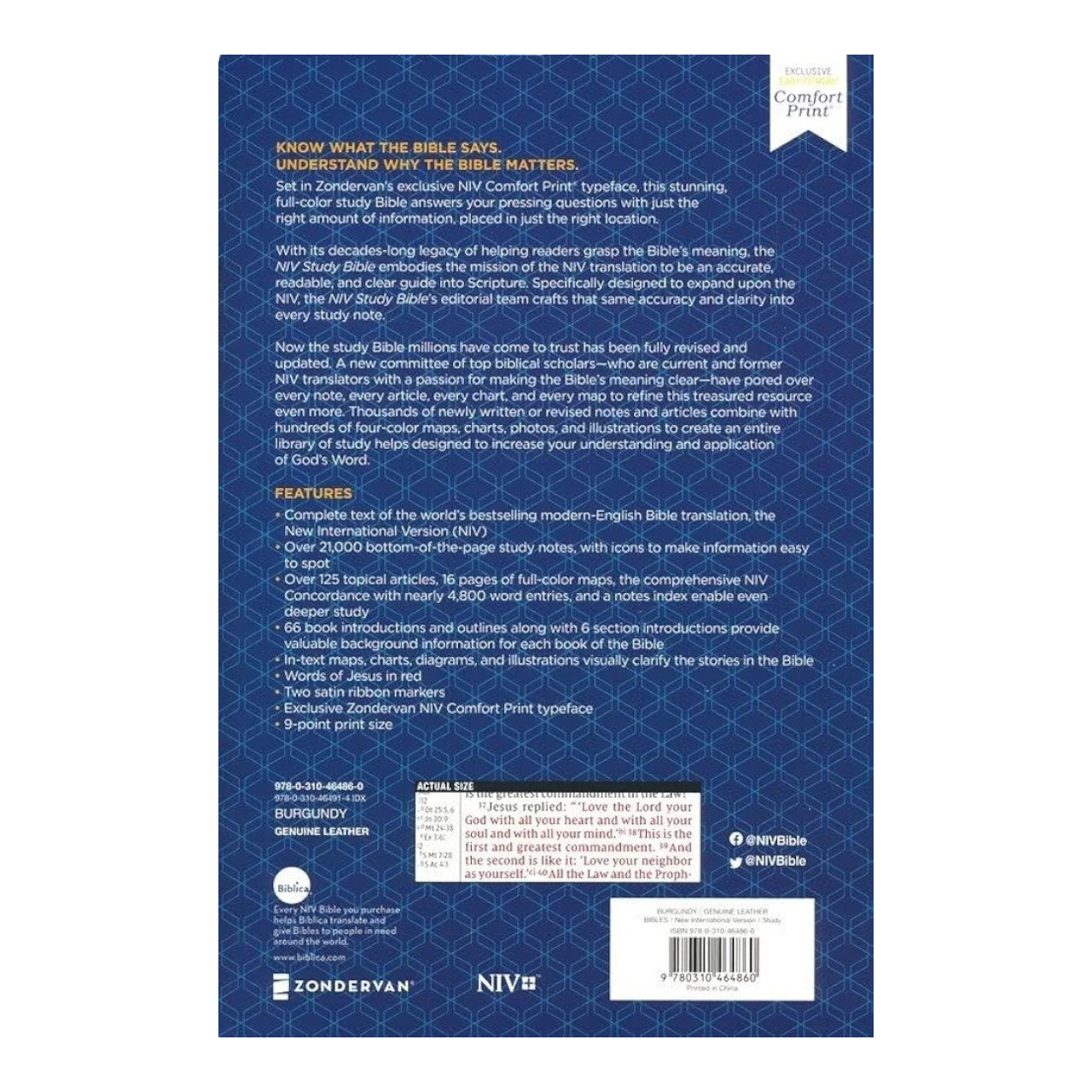 NIV Study Bible, Fully Revised Edition, Red Letter, Comfort Print | Study Bible, Reference Bible | Holy Bible