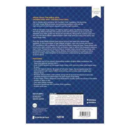 NIV Study Bible, Fully Revised Edition, Red Letter, Comfort Print | Study Bible, Reference Bible | Holy Bible