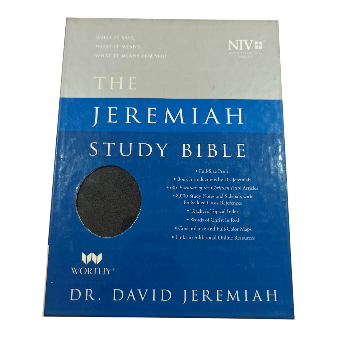 NIV Jeremiah Study Bible, Dr. David Jeremiah, Red Letter Edition | Study Bible, Reference Bible | Holy Bible
