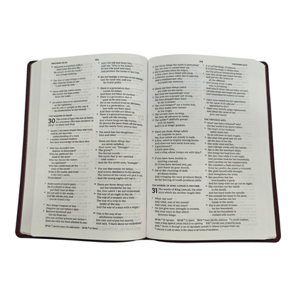 NKJV Value Thinline Bible Large Print Imitation Leather Burgundy Red Letter Edition | English Bible, Holy Bible