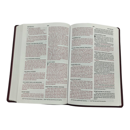 NKJV Value Thinline Bible Large Print Imitation Leather Burgundy Red Letter Edition | English Bible, Holy Bible