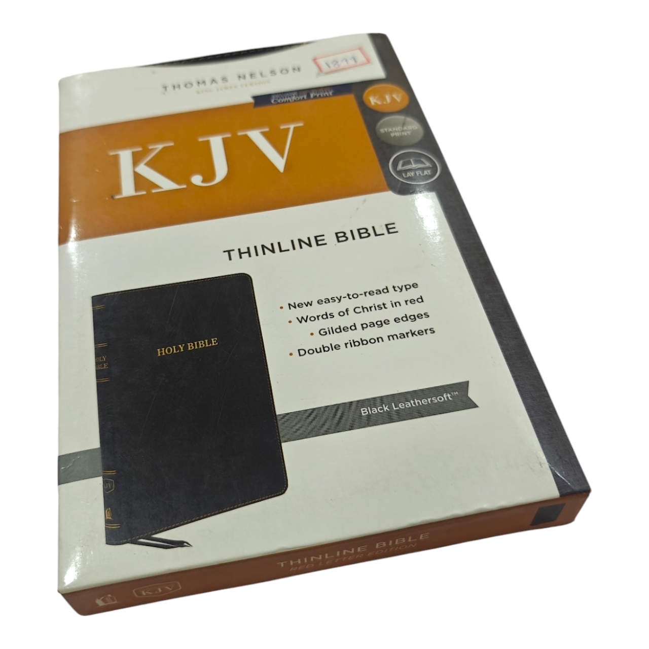 KJV Thinline Reference Bible Bonded Leather Black Red Letter Edition King James Version | Study Bible, Reference Bible | Holy Bible