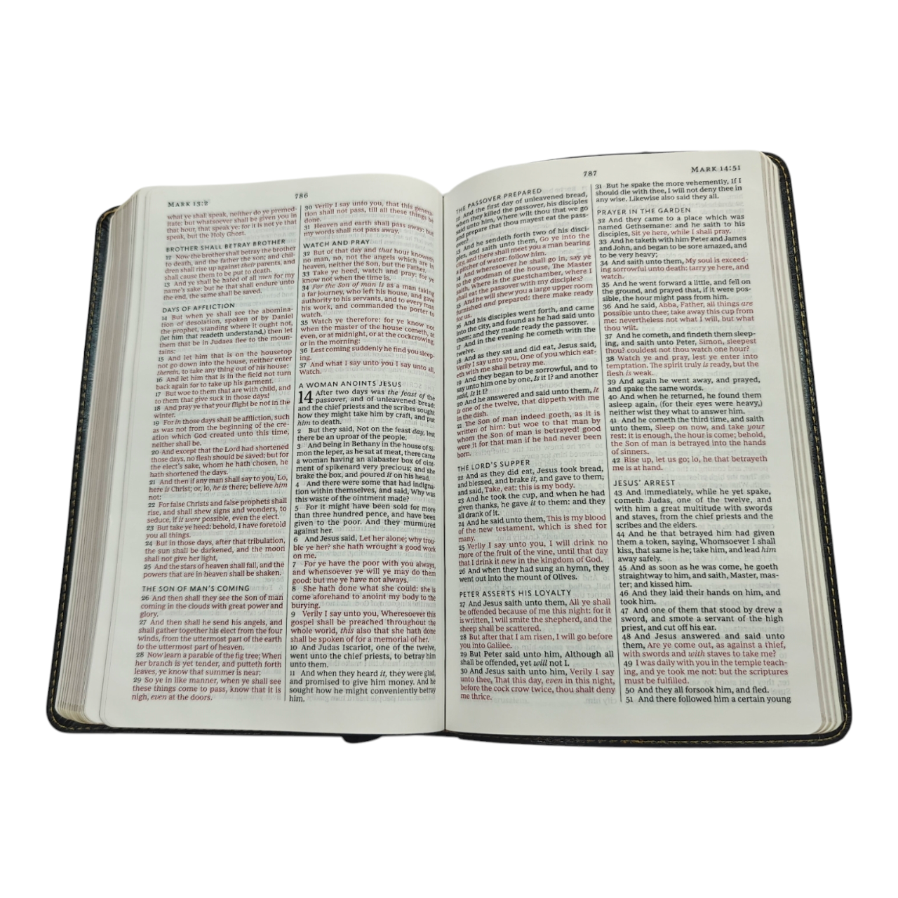KJV Thinline Reference Bible Bonded Leather Black Red Letter Edition King James Version | Study Bible, Reference Bible | Holy Bible