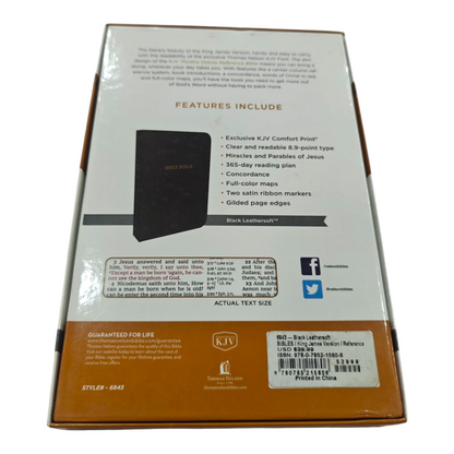 KJV Thinline Deluxe Reference Bible King James Version | Study Bible, Reference Bible | Holy Bible