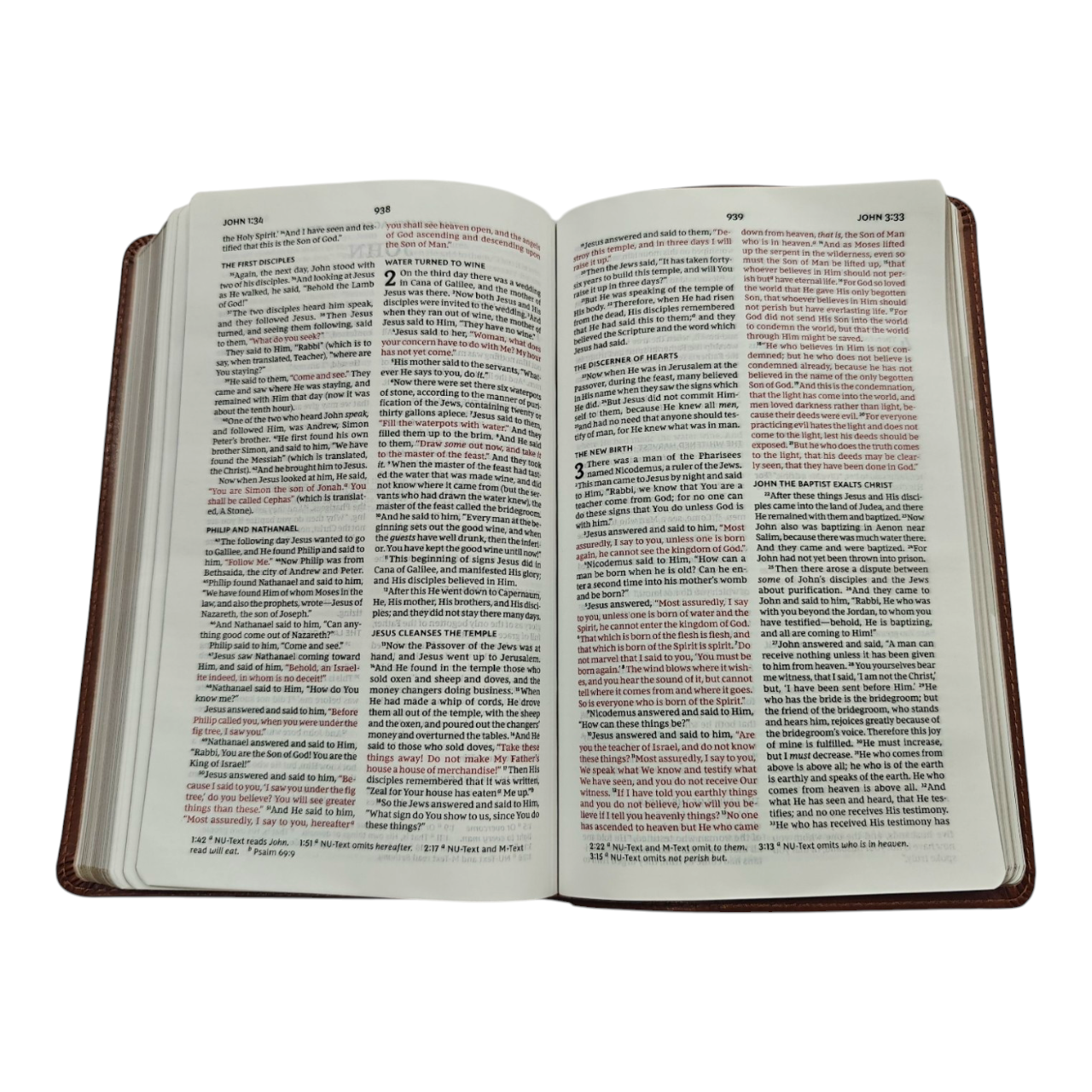 NKJV Thinline Bible Youth Edition Leathersoft Brown Red Letter Edition Comfort Print | Teen Bible, Youth Bible | Holy Bible