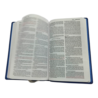 NKJV Holy Bible Value Ultra Thinline Blue Leathersoft Red Letter Comfort Print | English Bible, Holy Bible