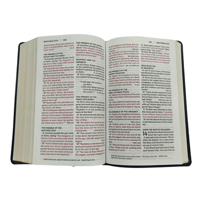 NKJV Holy Bible Value Ultra Thinline Charcoal Leathersoft Red Letter Comfort Print | English Bible, Holy Bible