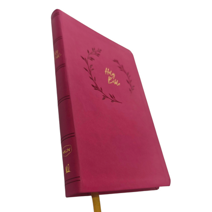 NKJV Holy Bible Value Ultra Thinline Pink Leathersoft Red Letter Comfort Print | English Bible, Holy Bible
