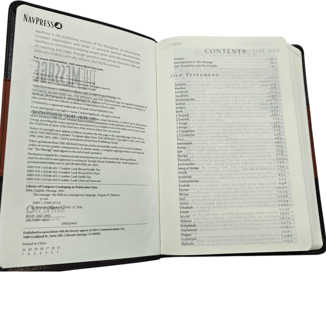 The Message Bible Compact Leathersoft Contemporary Paraphrase | English Bible, Holy Bible