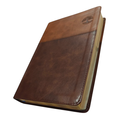 NKJV Matthew Henry Daily Devotional Bible - Brown Leathersoft (New King James Version) | English Bible, Holy Bible