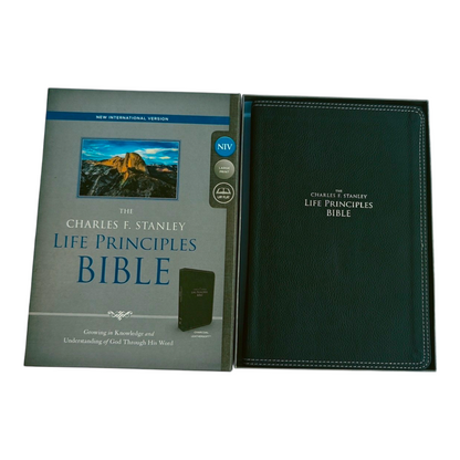 NIV Charles F. Stanley Life Principles Bible | Study Bible, Reference Bible | Holy Bible