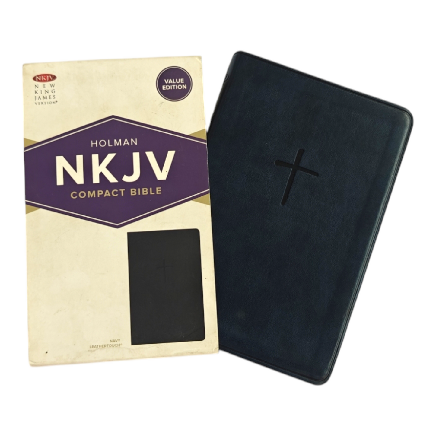 Holman NKJV Compact Bible, Value Edition | Holman NKJV Compact Bible, Value Edition – Navy LeatherTouch | Holy Bible