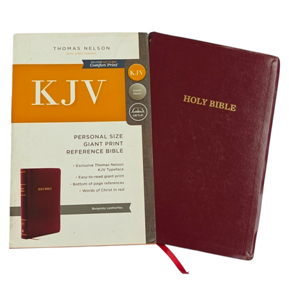 KJV Personal Size Giant Print Reference Bible, Comfort Print | Study Bible, Reference Bible | Holy Bible