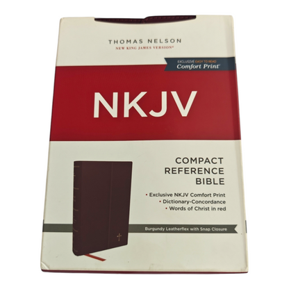 NKJV Compact Reference Bible, Comfort Print | Study Bible, Reference Bible | Holy Bible