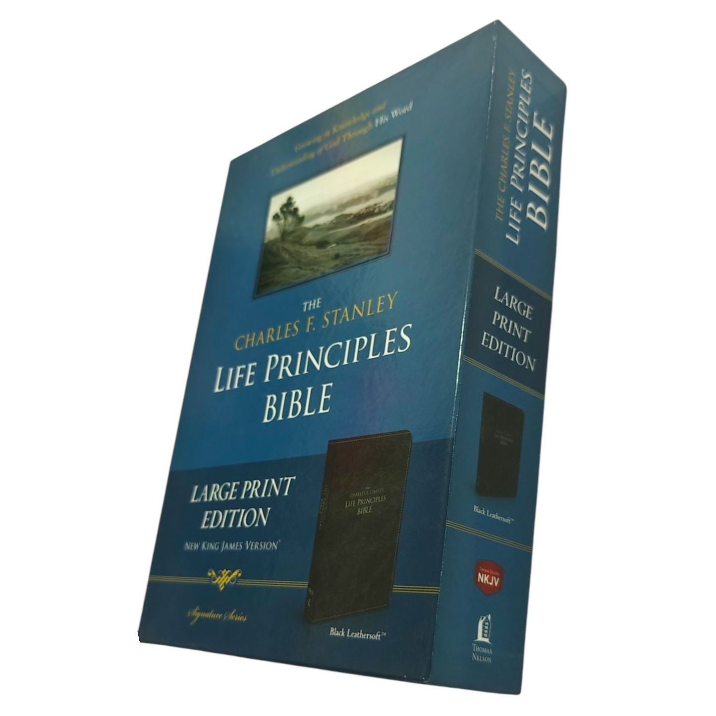 NKJV The Charles F. Stanley Life Principles Bible - Hardcover (New King James Version) | Study Bible, Reference Bible | Holy Bible