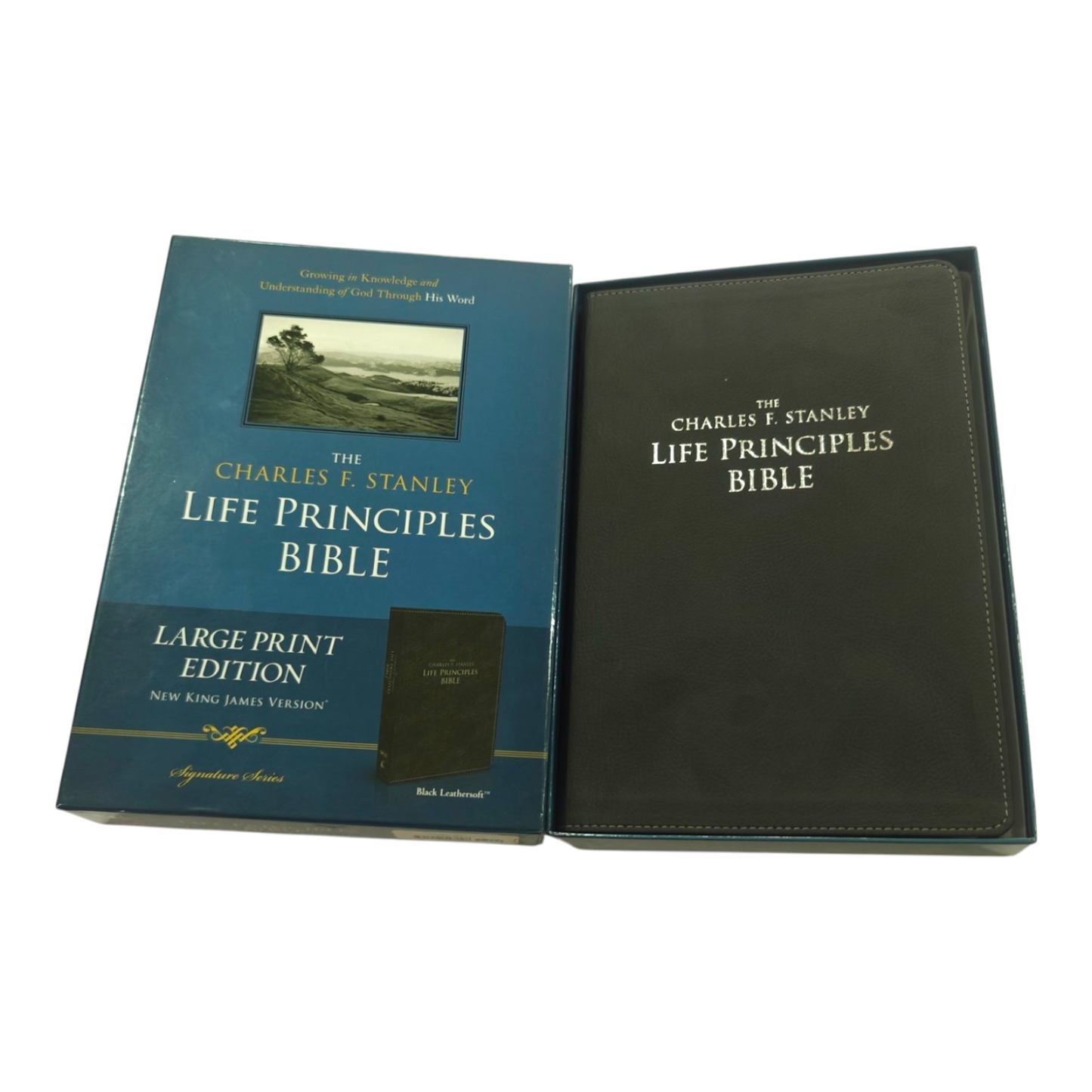 NKJV The Charles F. Stanley Life Principles Bible - Hardcover (New King James Version) | Study Bible, Reference Bible | Holy Bible