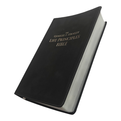 NKJV The Charles F. Stanley Life Principles Bible - Hardcover (New King James Version) | Study Bible, Reference Bible | Holy Bible