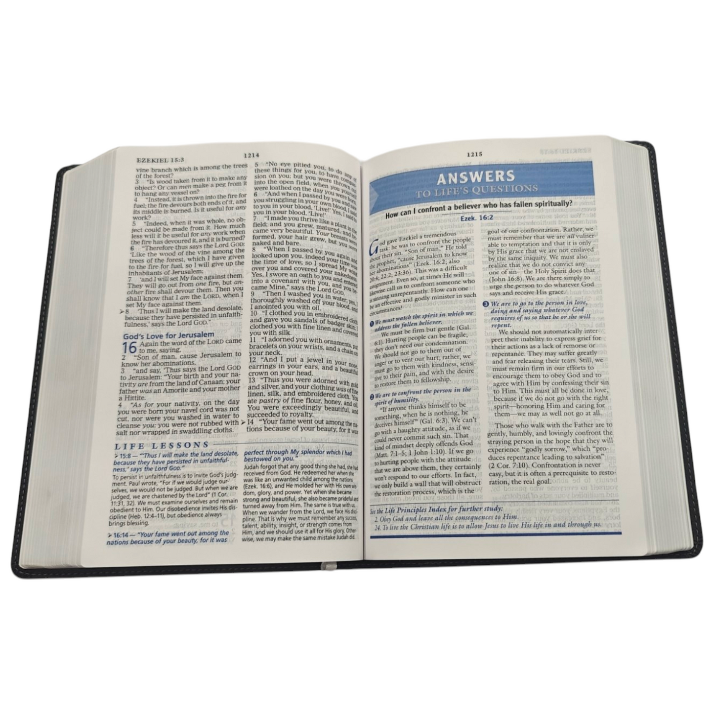 NKJV The Charles F. Stanley Life Principles Bible - Hardcover (New King James Version) | Study Bible, Reference Bible | Holy Bible