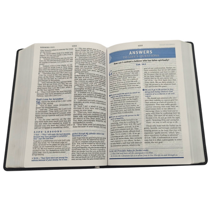 NKJV The Charles F. Stanley Life Principles Bible - Hardcover (New King James Version) | Study Bible, Reference Bible | Holy Bible