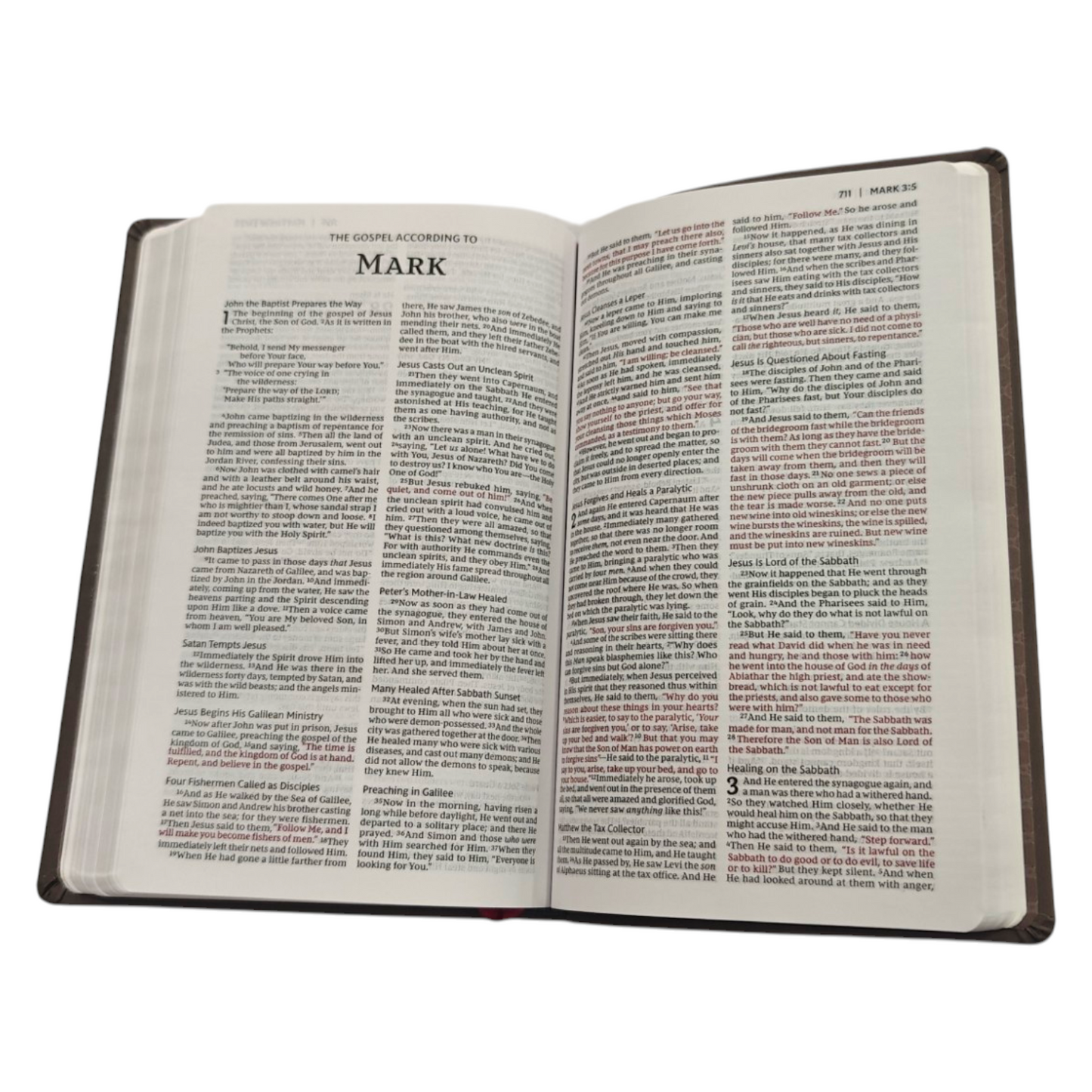 NKJV Holy Bible Value Ultra Thinline Brown Leathersoft Red Letter Comfort Print | English Bible, Holy Bible