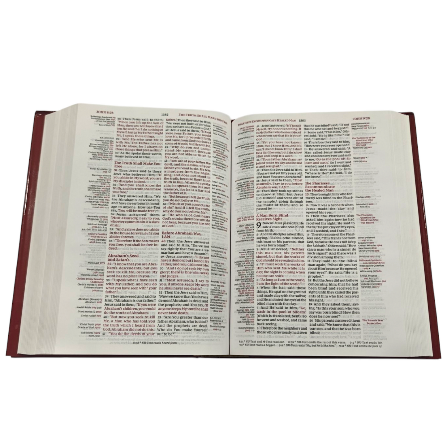 NKJV Thompson Chain-Reference Bible Hardcover Red Letter Comfort Print | Study Bible, Reference Bible | Holy Bible