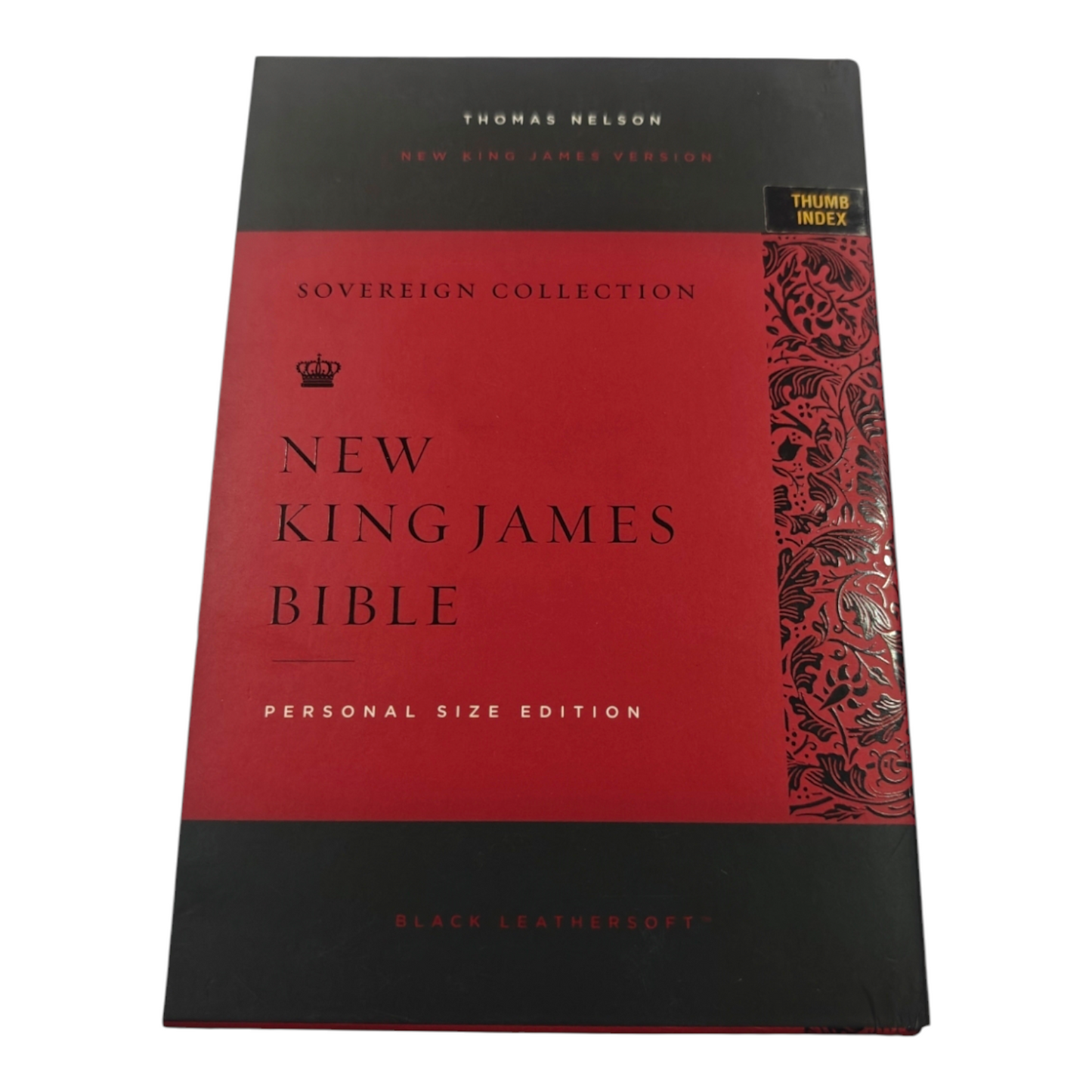 NKJV, Personal Size Reference Bible, Sovereign Collection, Leathersoft, Black, Red Letter, Comfort Print: Holy Bible, New King James Version |