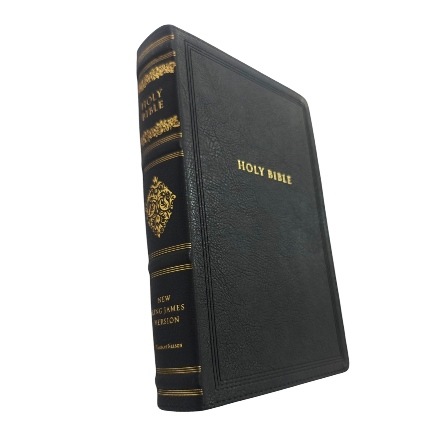 NKJV, Personal Size Reference Bible, Sovereign Collection, Leathersoft, Black, Red Letter, Comfort Print: Holy Bible, New King James Version |