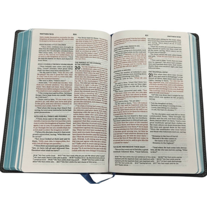 NKJV Thinline Bible Leathersoft Black Red Letter Edition Comfort Print | English Bible, Holy Bible