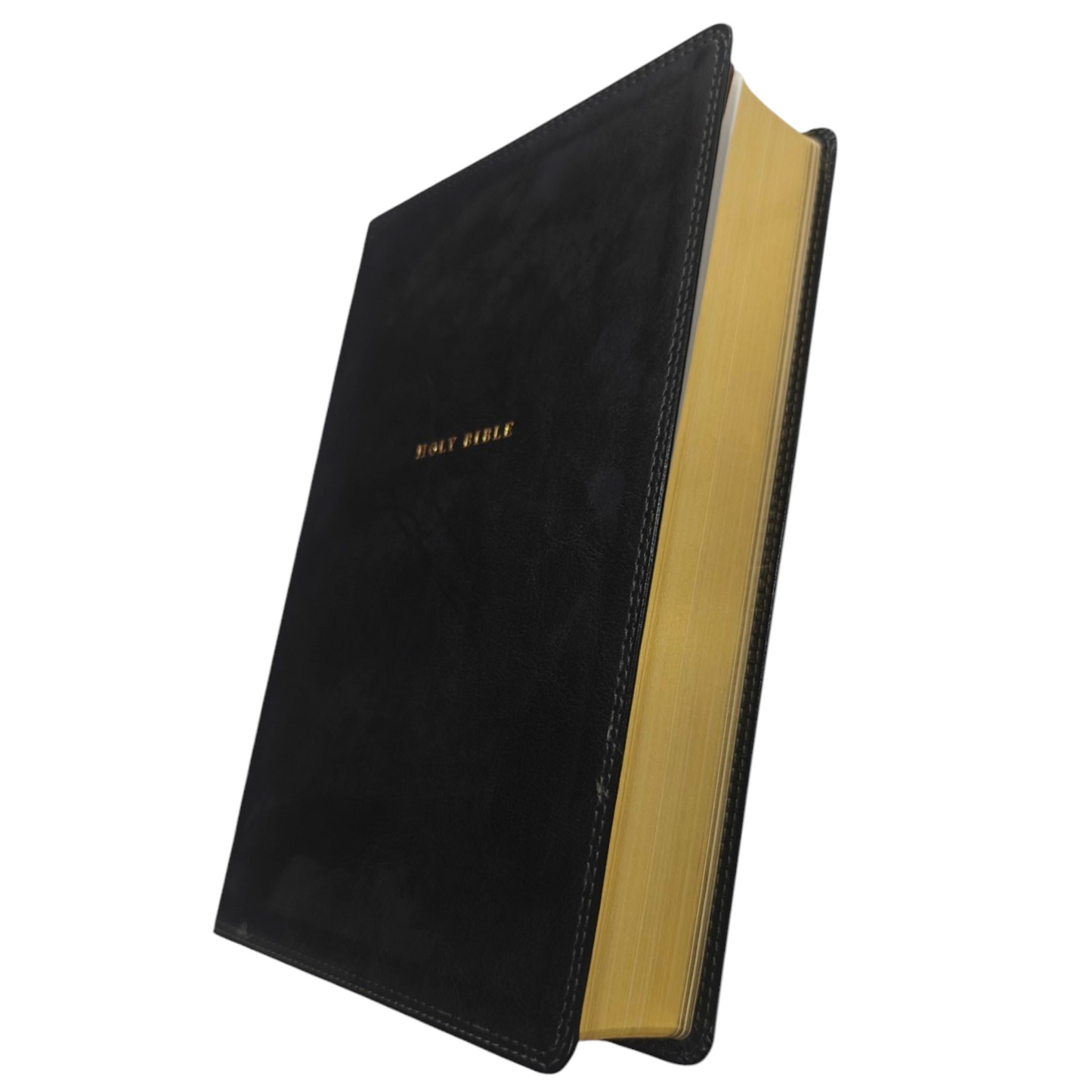 NKJV, Reference Bible, Classic Verse-By-Verse, Center-Column, Leathersoft, Black, Red Letter Edition, Comfort Print | Study Bible, Reference Bible