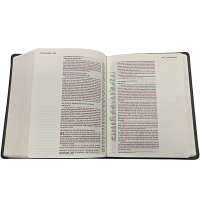 NKJV Journal Reference Edition Bible Verse Art Cover Collection Leathersoft Gray Red Letter Comfort Print | English Bible, Holy Bible