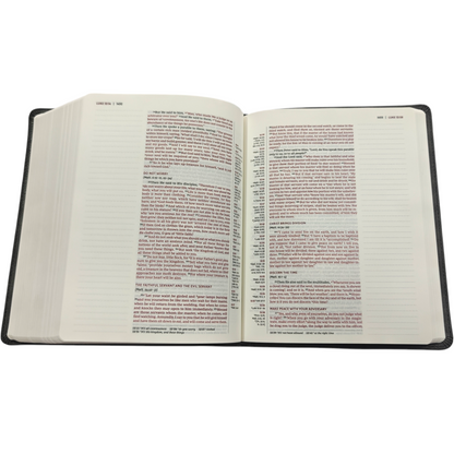 NKJV Journal Reference Edition Bible Verse Art Cover Collection Leathersoft Gray Red Letter Comfort Print | English Bible, Holy Bible