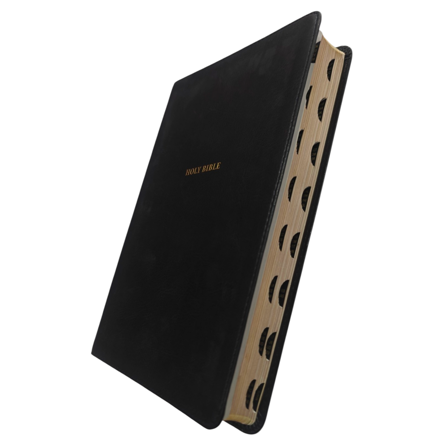 NKJV Thinline Reference Bible, Leather-Look, Black, Red Letter Edition, Comfort Print | Study Bible, Reference Bible | Holy Bible