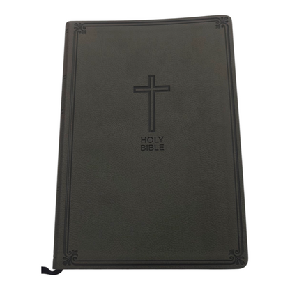NKJV Value Thinline Bible Large Print Imitation Leather Black Red Letter Edition | English Bible, Holy Bible