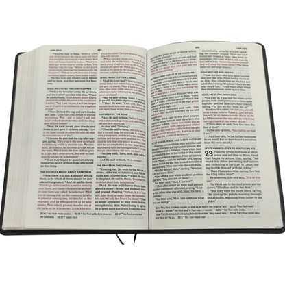 NKJV Value Thinline Bible Large Print Imitation Leather Black Red Letter Edition | English Bible, Holy Bible