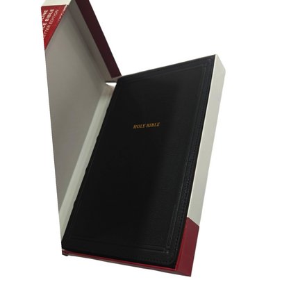 NKJV Thinline Reference Bible, Leather-Look, Burgundy, Red Letter Edition, Comfort Print | Study Bible, Reference Bible | Holy Bible