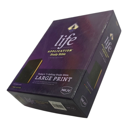 NKJV Life Application Study Bible, Third Edition, Large Print | Study Bible, Reference Bible | Holy Bible