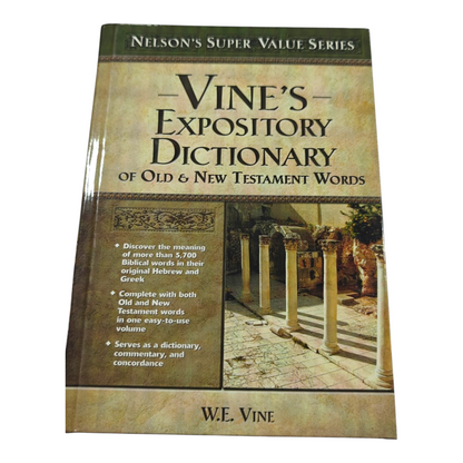 Vine's Expository Dictionary of the Old and New Testament Words by W. E. Vine | Bible Commentary, Bible Reference | English Christian Book